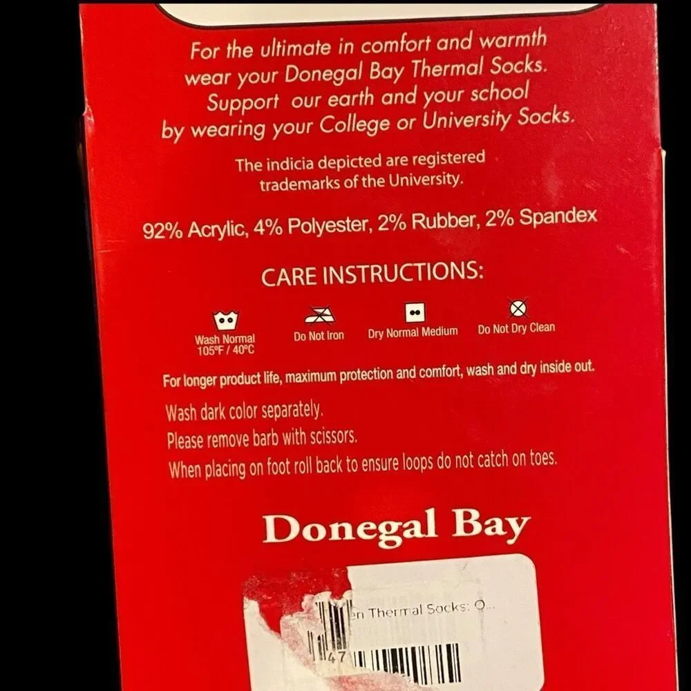 Donegal Bay Irish Thermal Socks Slippers Kelly Green Shamrock